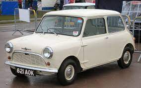 The classic Mini Cooper happy car